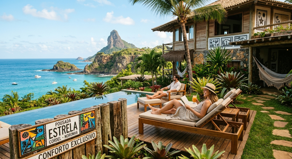 Illustration of Pousada Estrela Cordel: A Melhor Hospedagem com Conforto Exclusivo em Noronha
